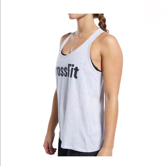 Reebok Crossfit Read Tank Top. Size L. Colour Light Grey Heather. - Picture 4 of 5